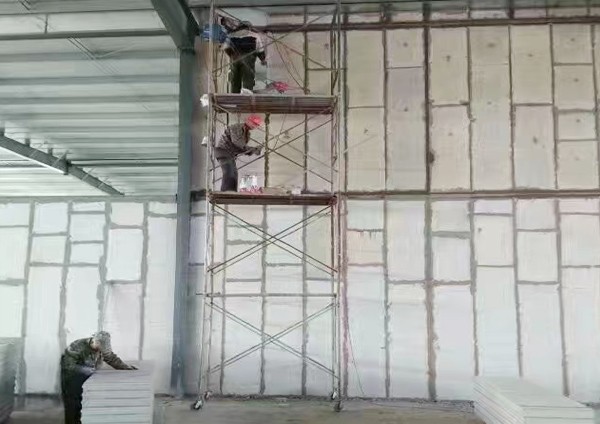 9米高隔墙板现场